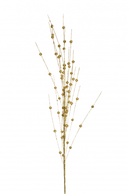 Ramo con piccole bacche oro, altezza 79 cm
