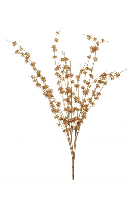 Ramo con bacche di corniolo oro, altezza 84 cm