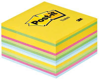 Blocco foglietti adesivi "Post-it" 2030-U neon assortiti, 76x76 mm, confezione da 450 fogli