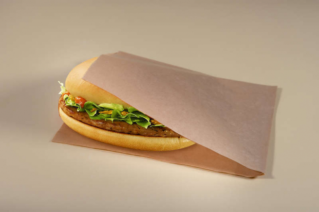 Sacchetto porta panino in kraft avana politenato, formato 15x20cm, cartone da 1000 pezzi