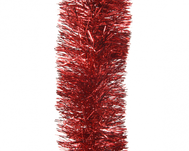 Festone rosso, lunghezza 270 cm, diametro 10 cm
