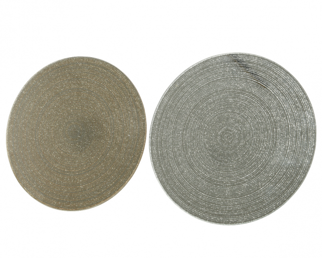 Specchio in vetro con decori, diametro 20 cm, colori assortiti