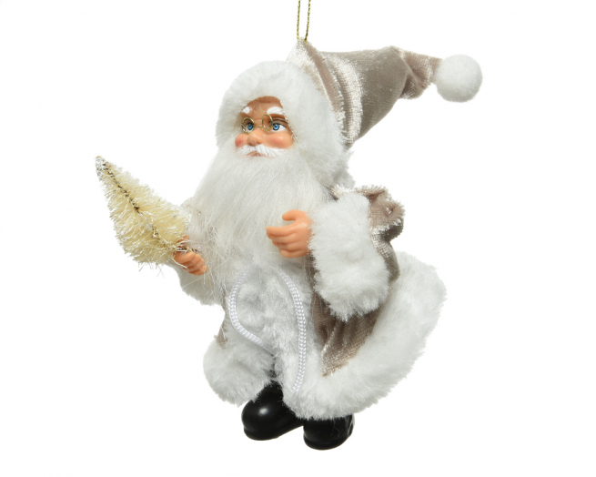 Babbo Natale con alberello, altezza 13 cm