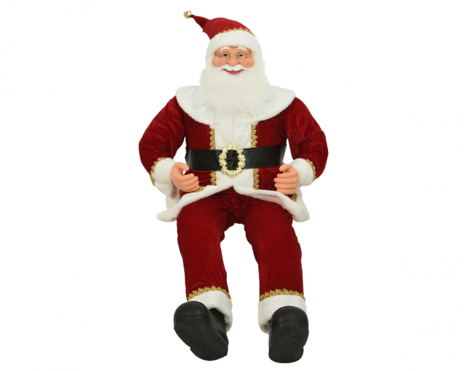 Babbo Natale seduto, altezza 140 cm
