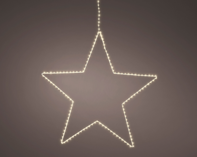 Stella in metallo con led, diametro 42 cm