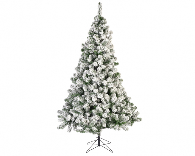 Pino "Imperial" verde innevato, altezza 270 cm, diametro base 157 cm