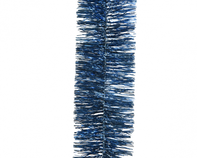 Festone blu lucente, diametro 7 cm, lunghezza 270 cm