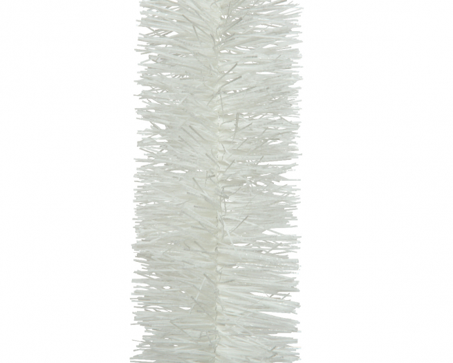 Festone bianco, diametro 7 cm, lunghezza 270 cm