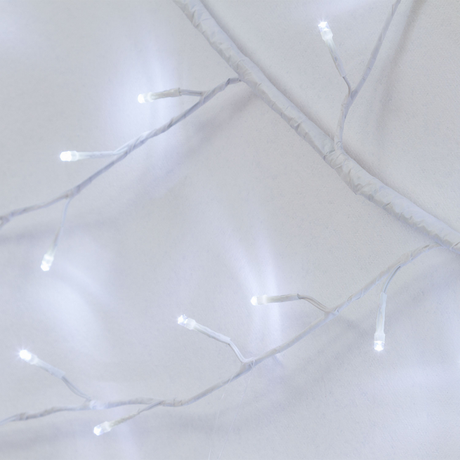 Ramo luci 288 led "Reflex" bianco modellabile, per uso interno ed esterno, lunghezza 3 metri