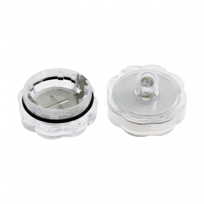 Set 10 tea light led a batteria bianco caldo