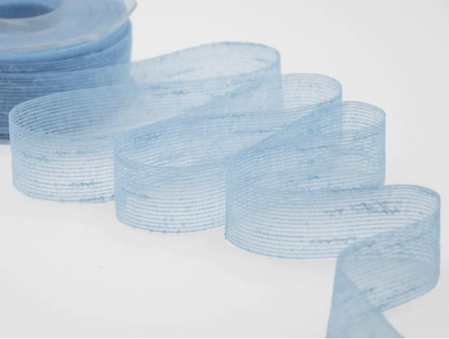 Rotolo nastro retina "Veletta" azzurro, lunghezza 25 metri
