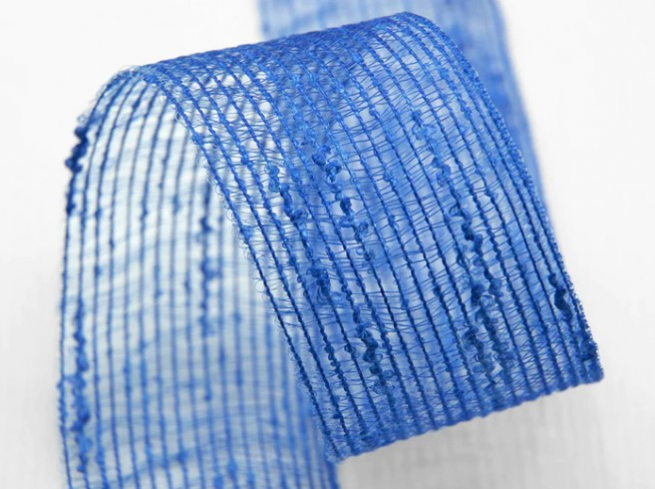 Rotolo nastro retina "Veletta" blu elettrico, lunghezza 25 metri