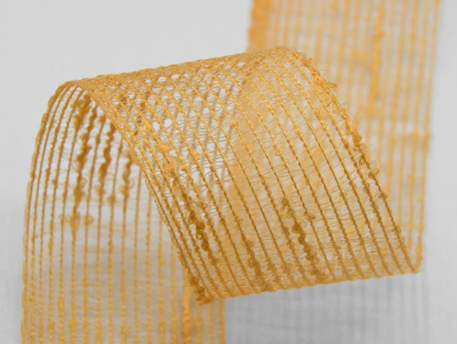 Rotolo nastro retina "Veletta" arancio becco d'oca, lunghezza 25 metri