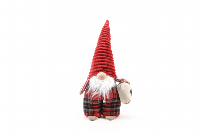 Babbo Natale in tessuto, altezza 65 cm