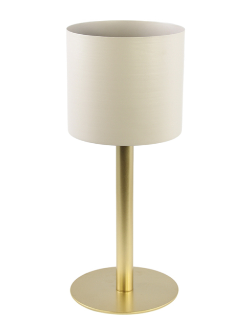 Vaso in metallo avorio con piedistallo oro, altezza 48 cm