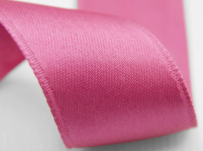 Rotolo nastro doppio raso fucsia, in bobina da 50 metri