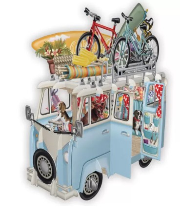 Biglietto POP-UP tridimensionale "Camper"