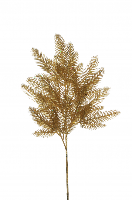 Ramo di pino oro, altezza 55 cm
