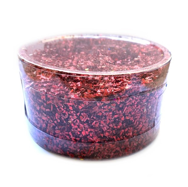 Barattolo glitter da 150 ml a grana grossa, tinta unita