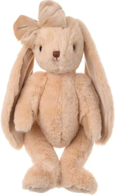 Coniglia "Sweet Cornelia" beige con fiocco, altezza 40 cm