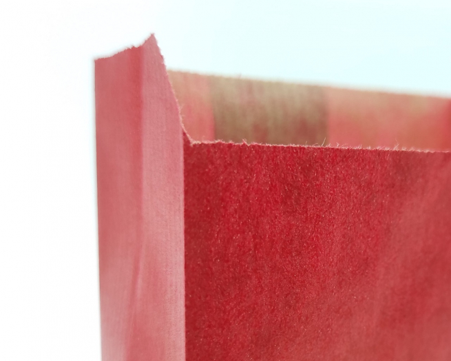 Sacchetto regalo in carta, rosso, formato 10x18 cm, confezione da 100 pezzi