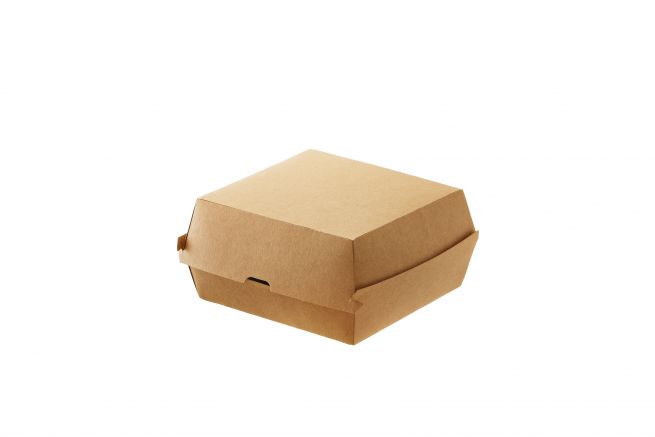 Contenitore per panini e hamburger in cartone kraft avana confezione da 50 pezzi