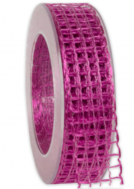 Rotolo nastro rete "Alma" fucsia, lunghezza 20 metri
