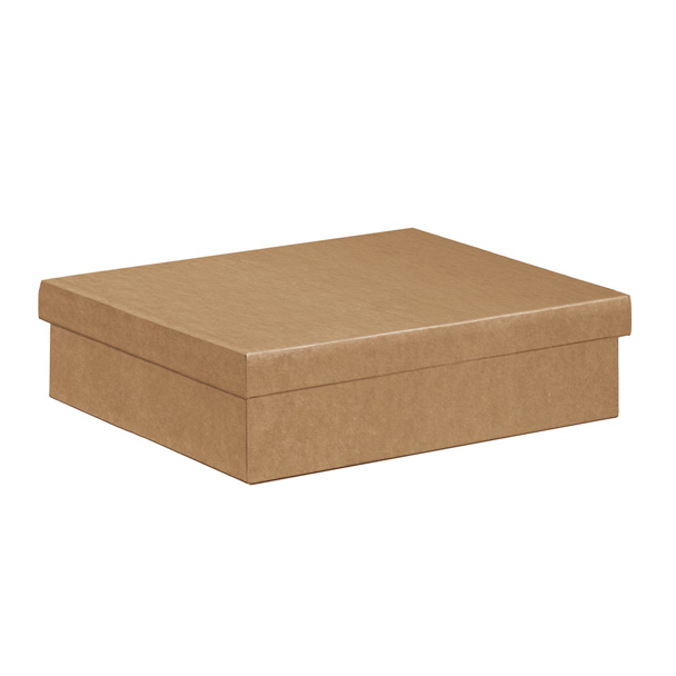 Scatola con coperchio per 3 bottiglie in cartone onda avana, 28x34x9.5 cm, cartone da 30 pezzi