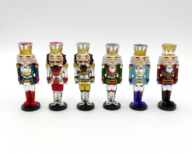 Soldato schiaccianoci altezza 11 cm, in confezione regalo, soggetti assortiti