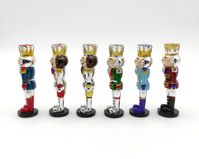 Soldato schiaccianoci altezza 11 cm, in confezione regalo, soggetti assortiti