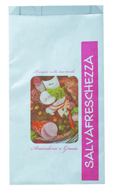 Sacchetto carta salvafreschezza fantasia generica, formato 19+4x34cm, cartone da 1000 pezzi