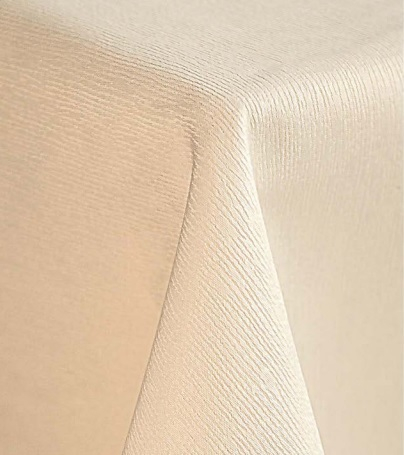 Tovaglia quadrata beige in tessuto riutilizzabile
