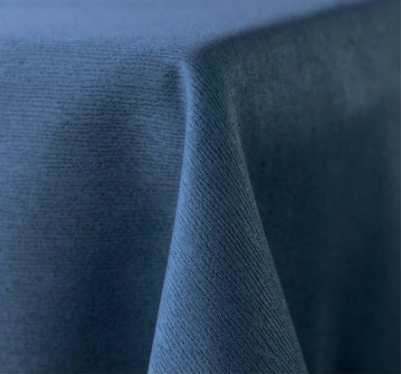Tovaglia quadrata blu in tessuto riutilizzabile 150x150 cm