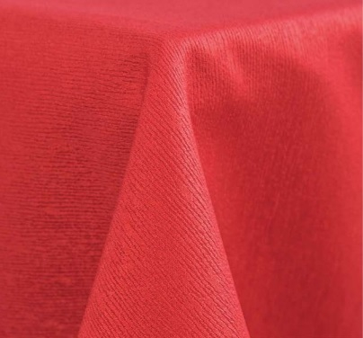 Tovaglia quadrata rossa in tessuto riutilizzabile 150x150 cm