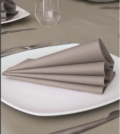 Tovagliolo creta in tessuto non tessuto airlaid 40x40cm, confezione da 50 pezzi