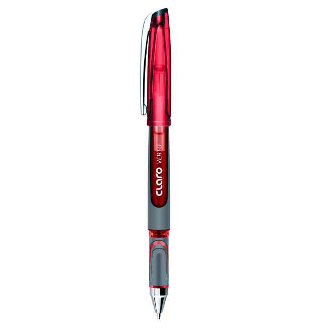 Penna a sfera rosso "Claro Vertu" , confezione da 10 pezzi