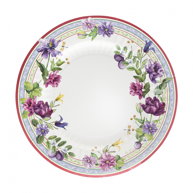 Piatto in cartoncino fantasia "Blossom"