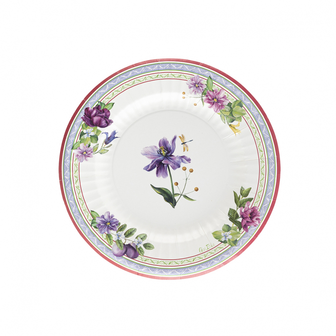 Piatto in cartoncino fantasia "Blossom"