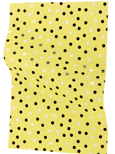 Sacchetto regalo perlato stampa "New point" fondo giallo, confezione da 50 pezzi