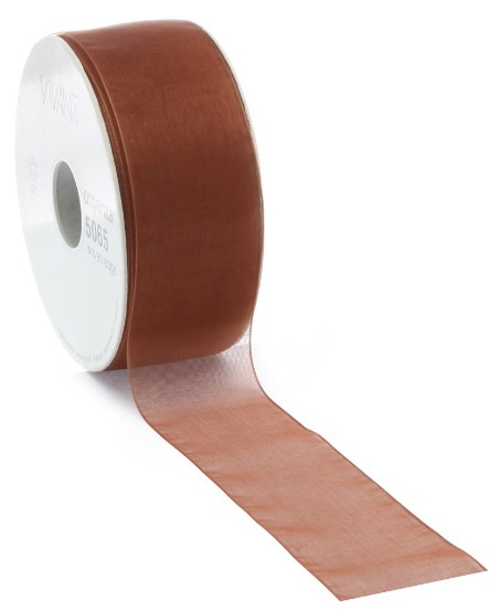 Rotolo nastro organza giallo, lunghezza 50 metri