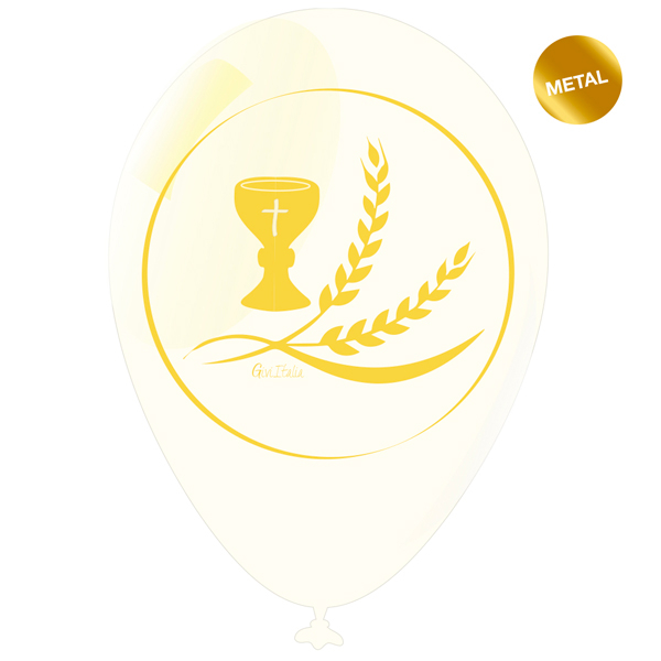 Palloncino "Prima Comunione", confezione da 12 pezzi
