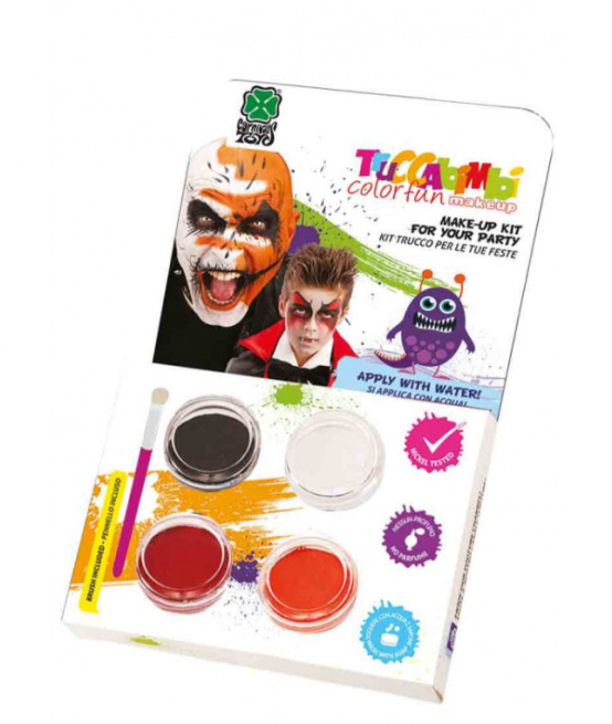 Trucco ad acqua kit "Vampiro" con pennello
