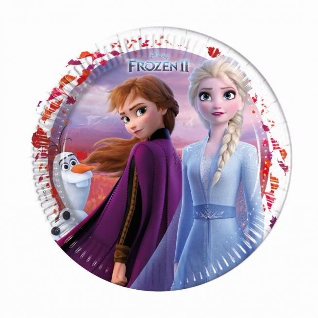 Piatto in cartoncino fantasia "Frozen", confezione da 8 pezzi