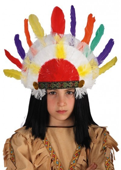 Diadema con piume da indiano