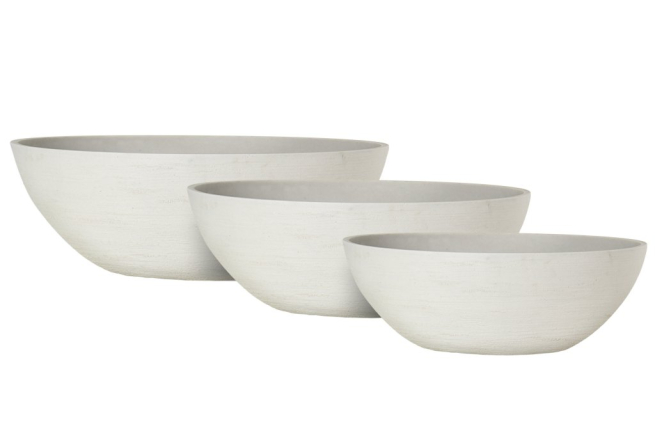Vaso ovale sabbia in fibra, varie misure