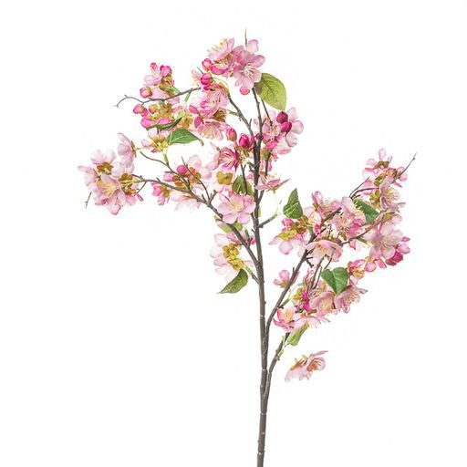Ramo fiori di pesco rosa, altezza 90 cm