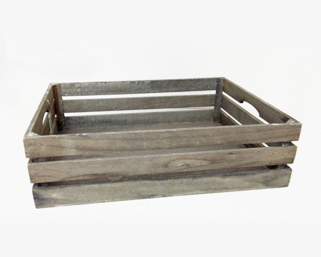 Cassetta in legno grezzo grigio formato 46x50 cm, altezza 1 cm