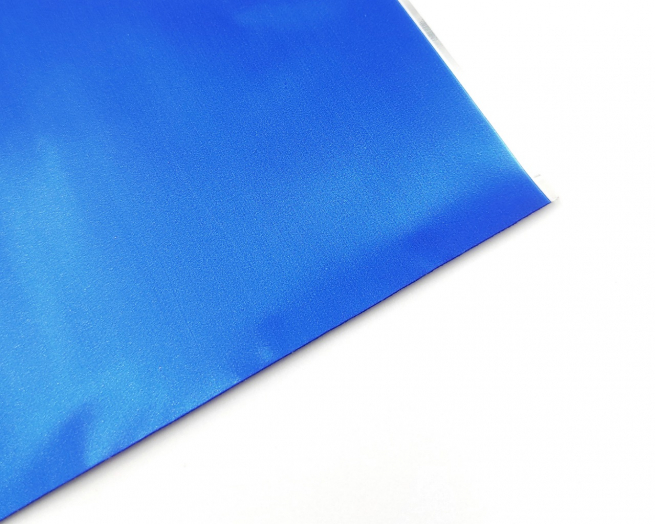 Sacchetto regalo satinato blu opaco tinta unita linea "Soft"