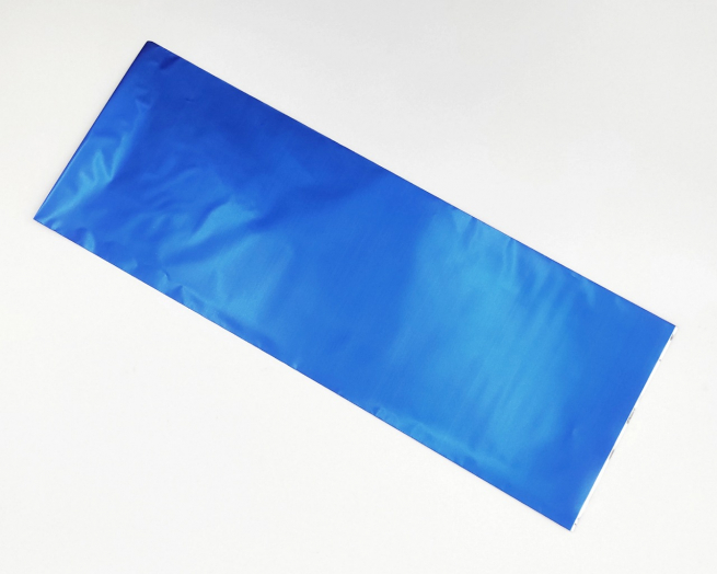 Sacchetto regalo satinato blu opaco tinta unita linea "Soft"