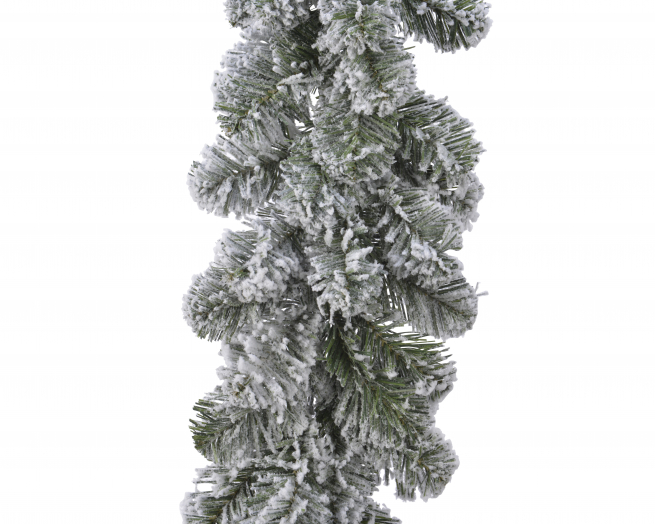 Festone "Imperial" innevato, lunghezza 270 cm, diametro 30 cm